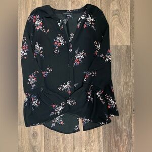 Sanctuary Bell Sleeve Floral Blouse-0054